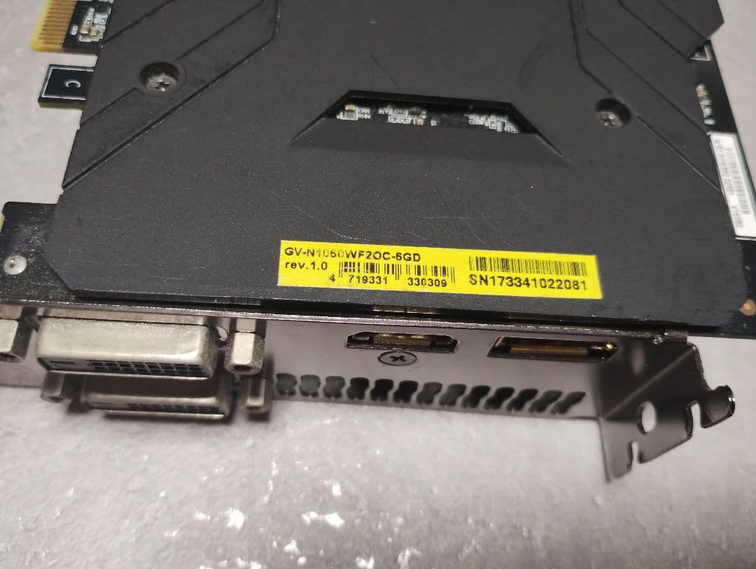 GIGABYTE GV-N1060WF2OC-6GD グラフィックボード