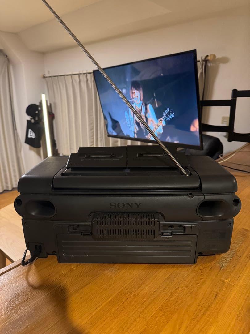 【希少】ソニー CD FM AM バブルラジカセ ZS-7 スペアナ SONY