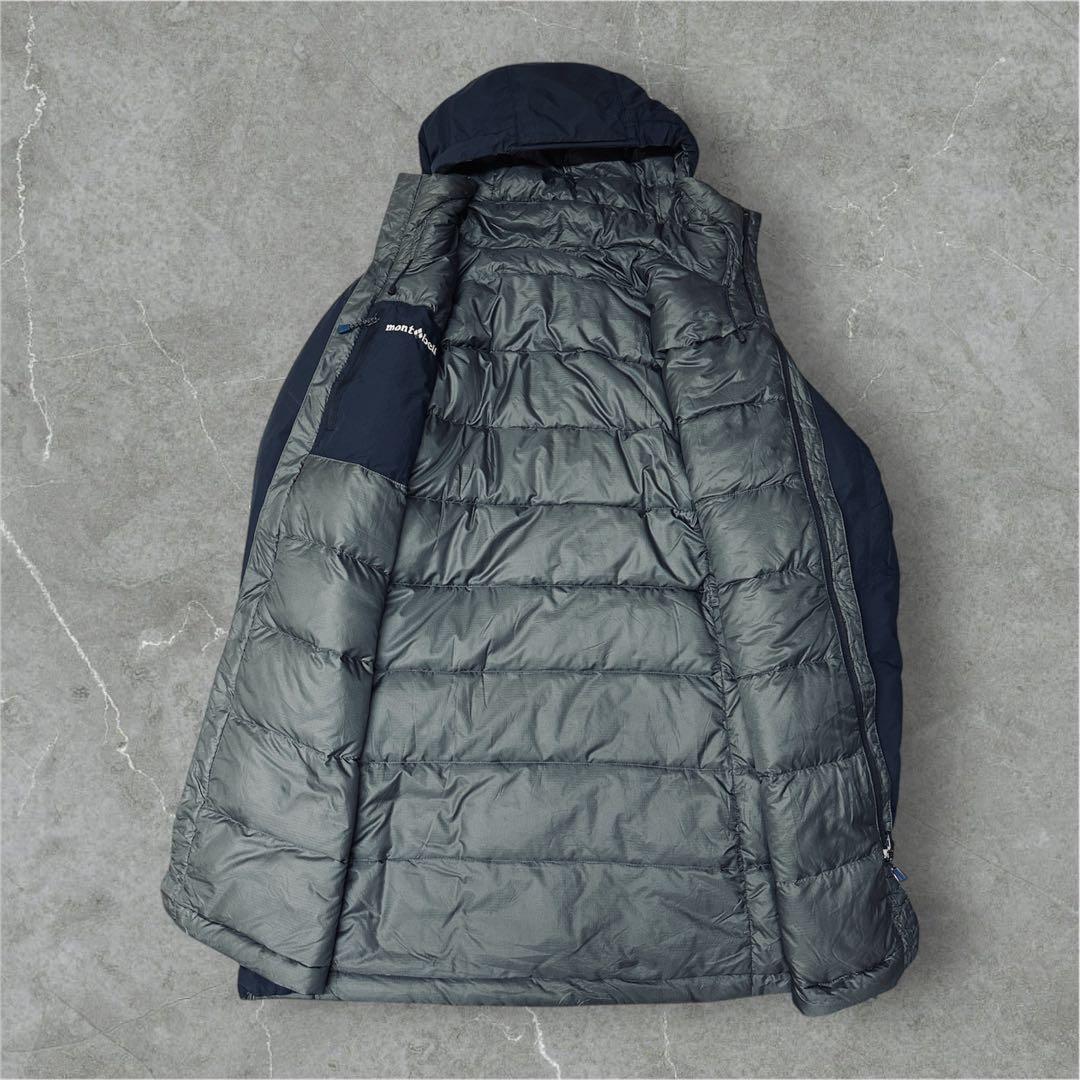 mont-bell コロラドコート リバーシブル ダウンコート ネイビー×グレー
