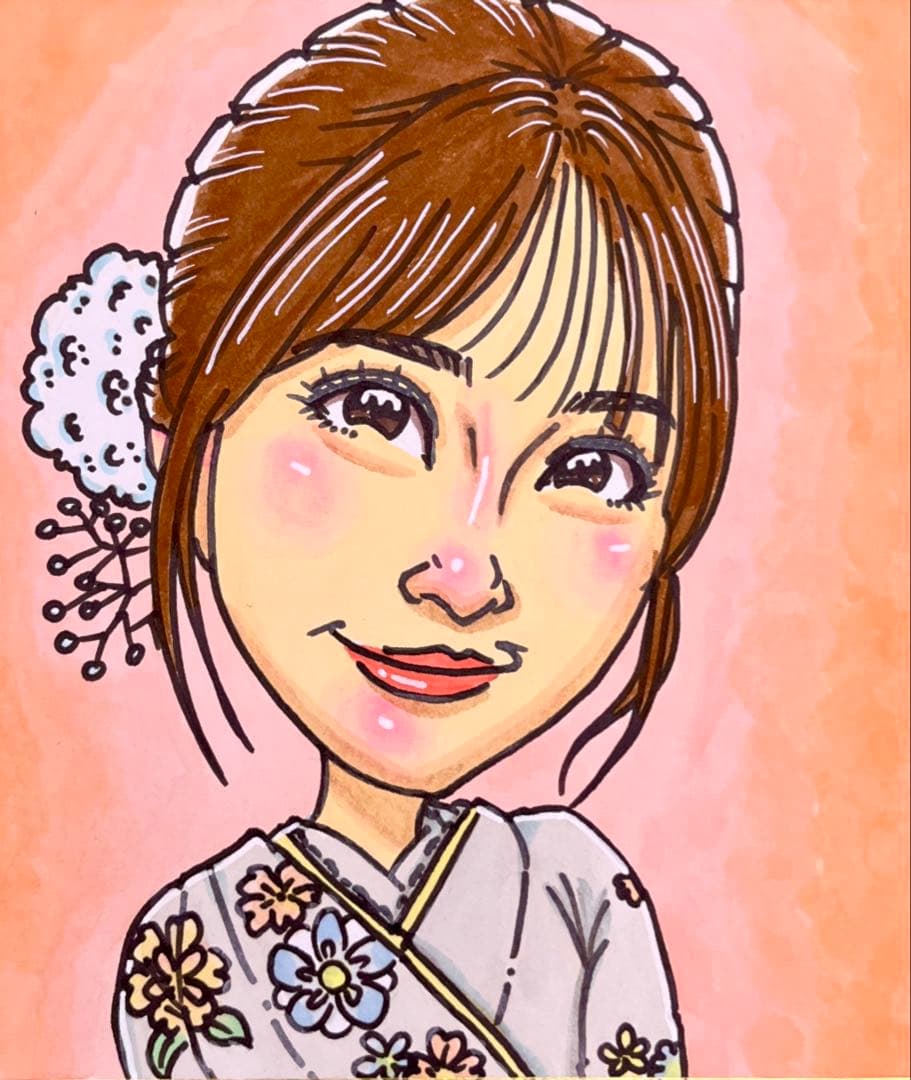 【お客ページ】（ななみ様）オーダー似顔絵☆結婚式や結婚記念日のギフトに