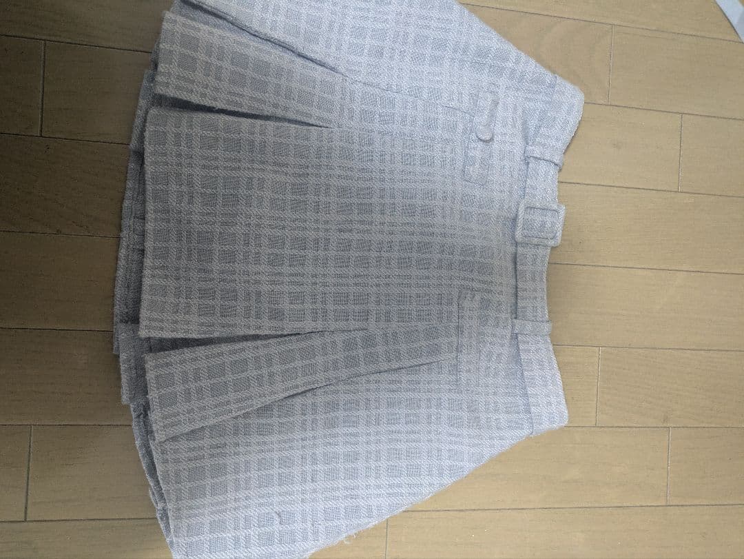 ROBE de FLEURSフロントジップツイードセットアップミニドレス