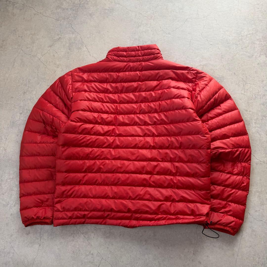 Patagonia パタゴニア ライトダウンジャケット ロゴ 赤