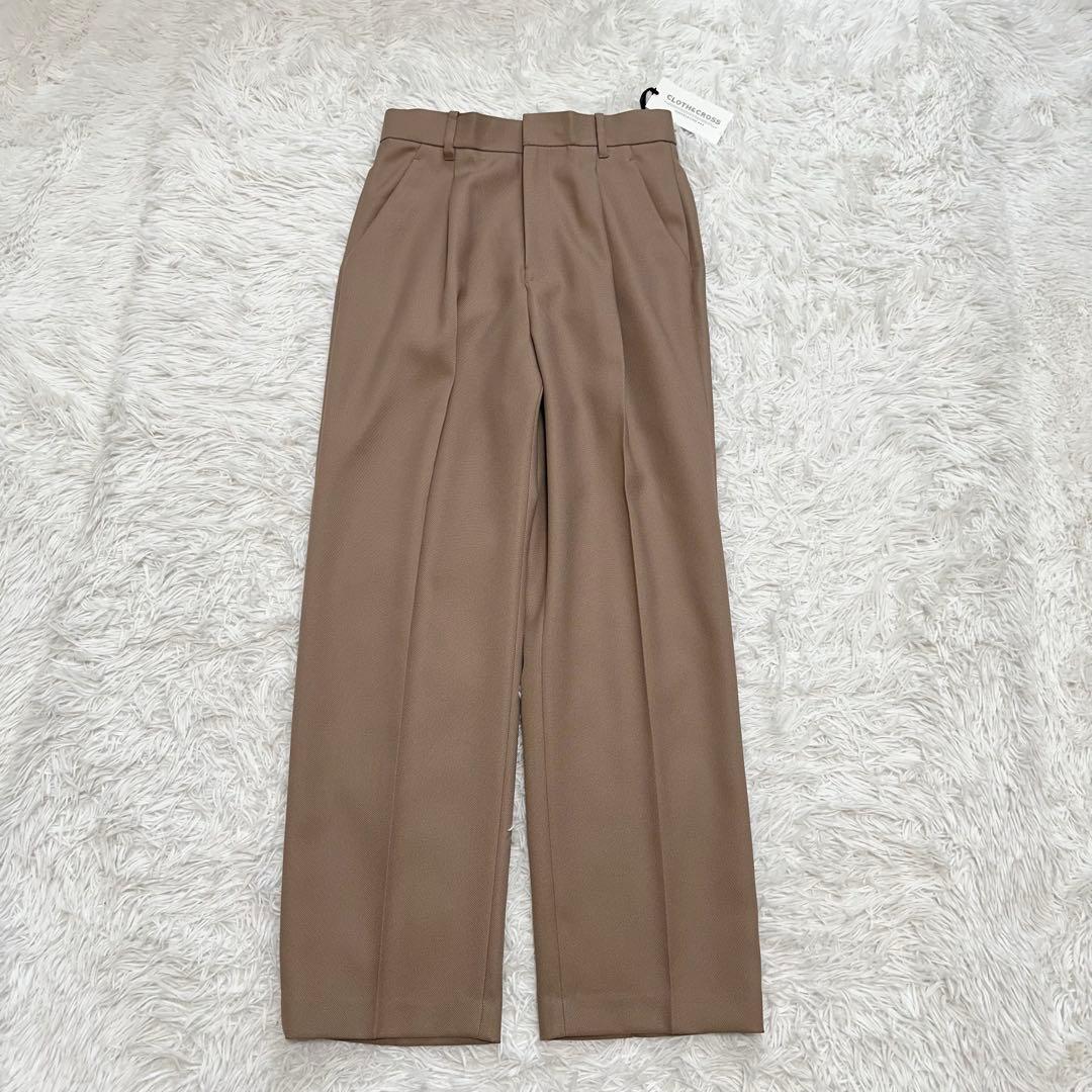 ✨もえ✨ CLOTH&CROSS ツイルセンタープレスパンツ