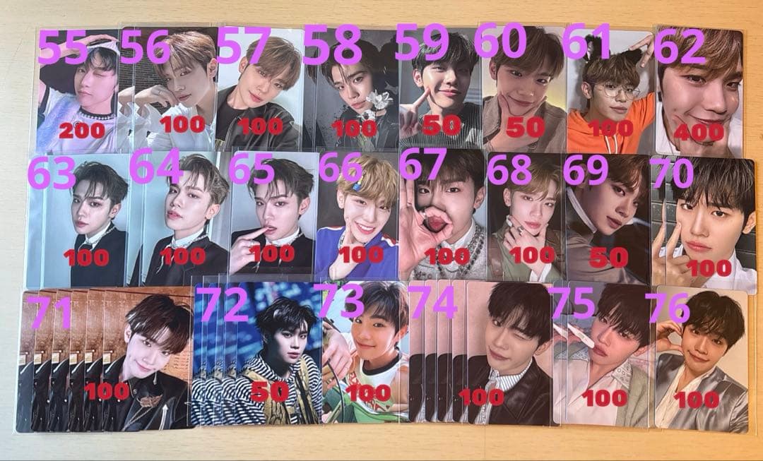 zb1 ゼベワン　トレカ　封入物