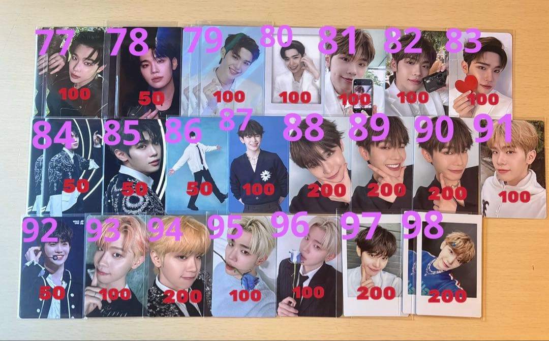 zb1 ゼベワン　トレカ　封入物