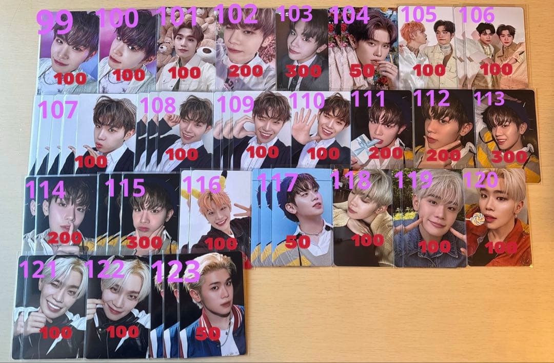 zb1 ゼベワン　トレカ　封入物