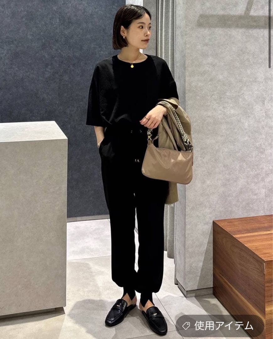 ほぼ新品＊【現在販売中】BARNYARDSTORMダブルクロスジョガーパンツ黒ⅰ