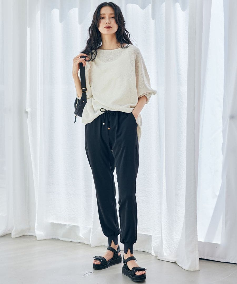 ほぼ新品＊【現在販売中】BARNYARDSTORMダブルクロスジョガーパンツ黒ⅰ