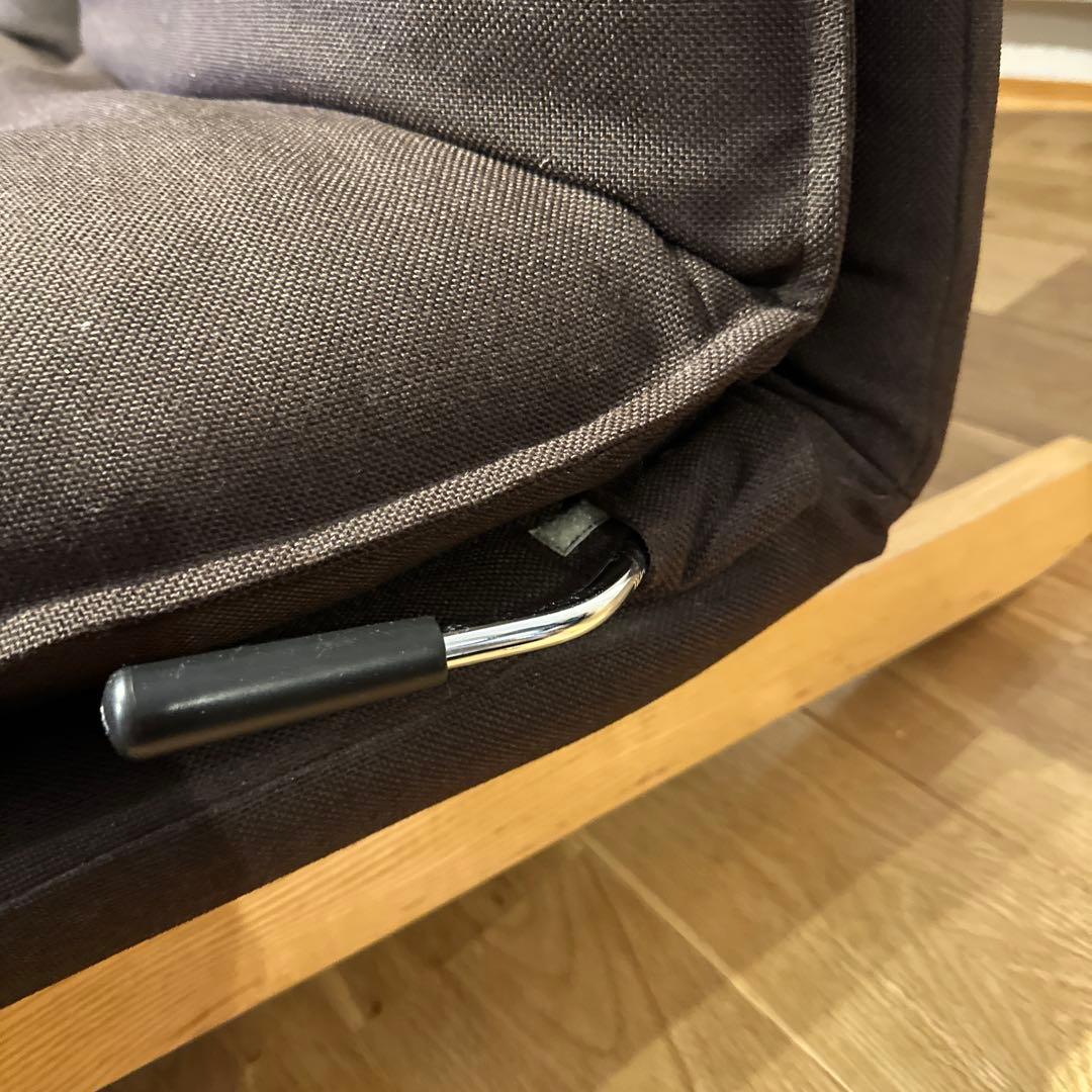 無印良品　2人掛け ハイバック リクライニング ソファ チェア