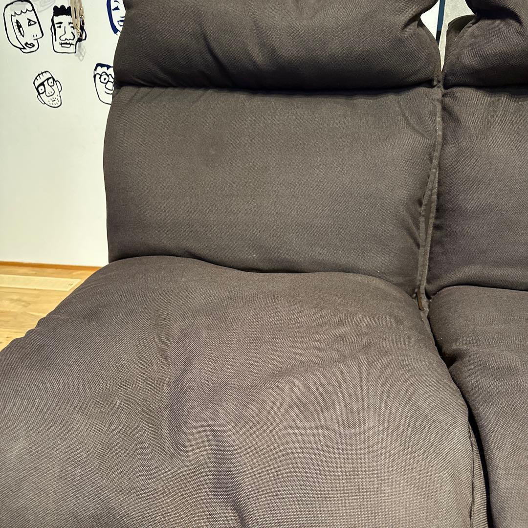 無印良品　2人掛け ハイバック リクライニング ソファ チェア