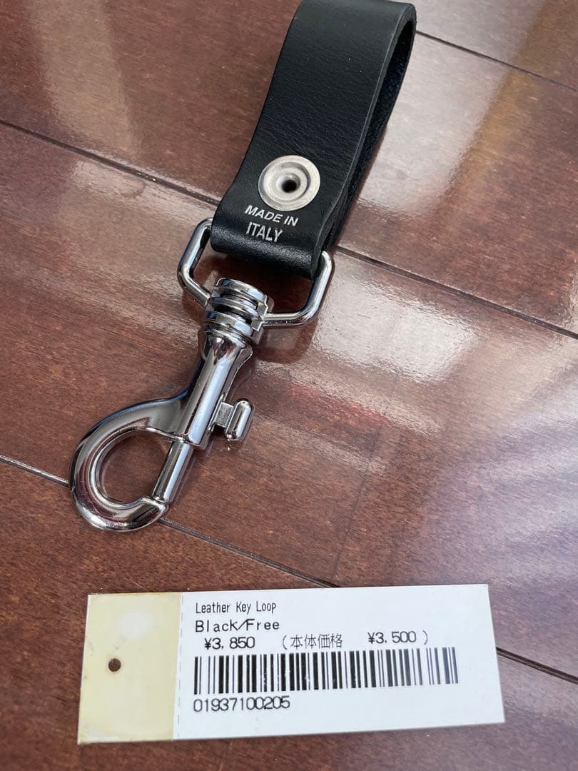 Supreme Leather Key Loop Black レザー キーループ