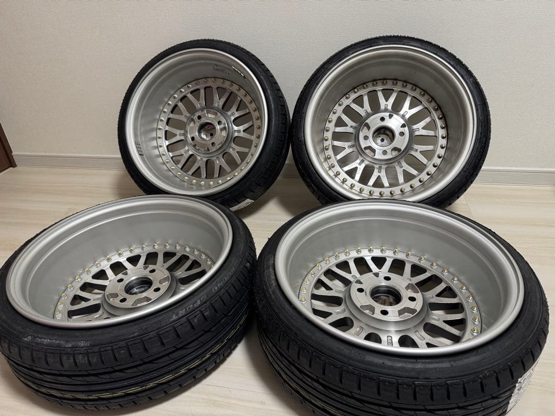 超美品 WORK MEISTER M1 新品タイヤ 深リム 16インチ アルミ