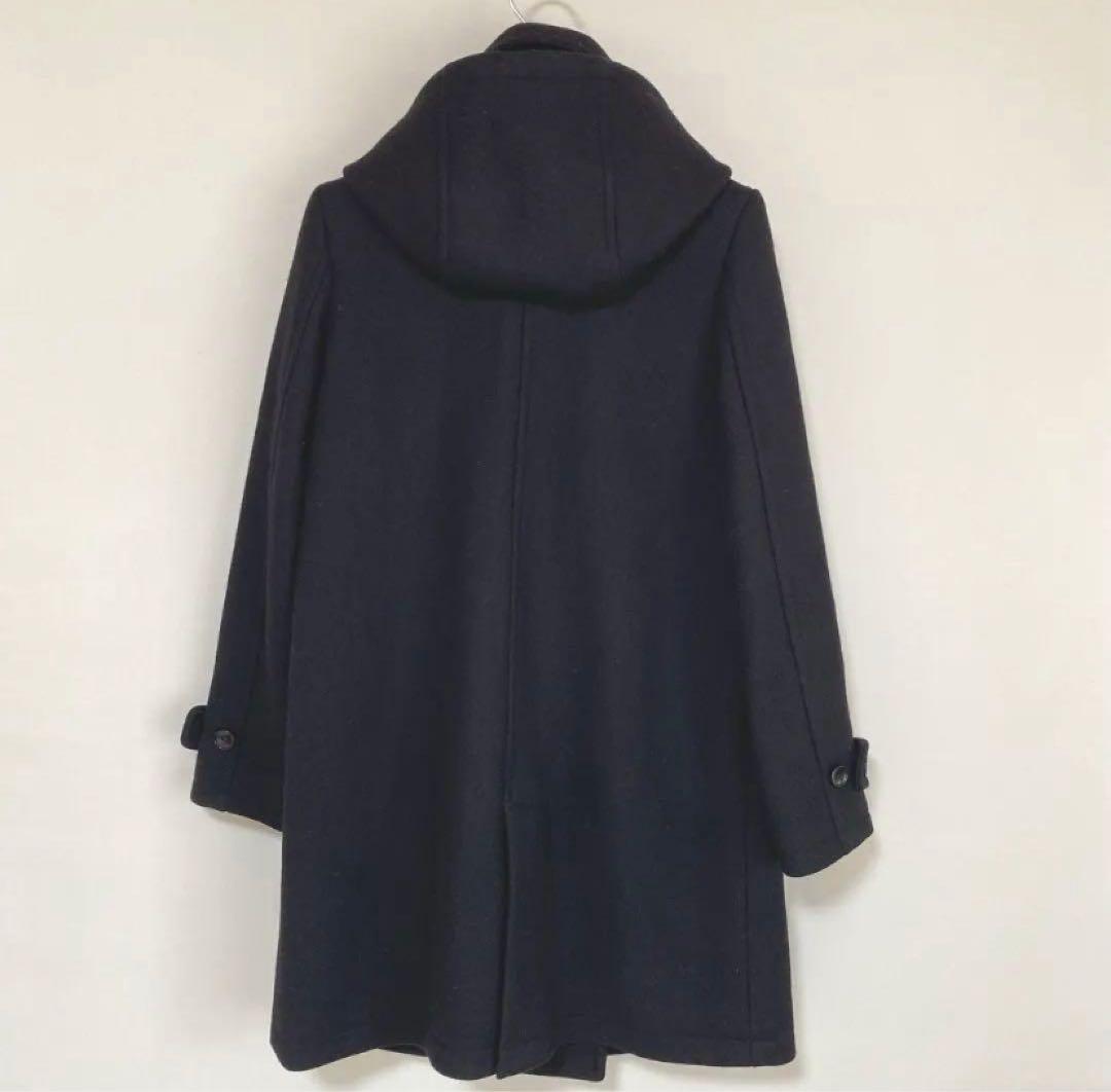 アーバンリサーチドアーズ 38 ショールカラー2WAYロングコート 黒 DMW