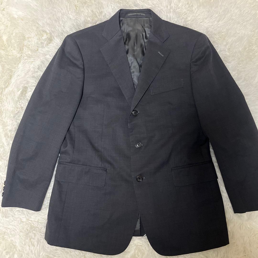 【極美品】J.PRESS ウール100% テーラードジャケット 段返り3Bグレー