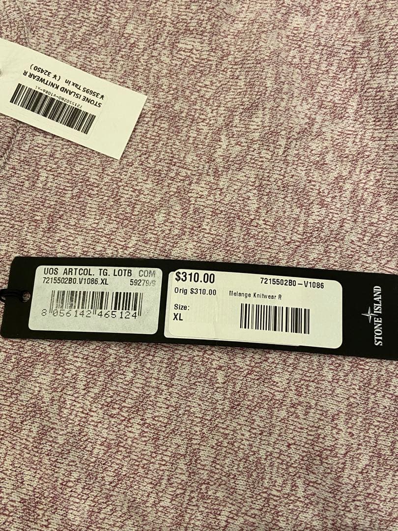 新品 STONE  MELANGE KNIT WEAR XLサイズ