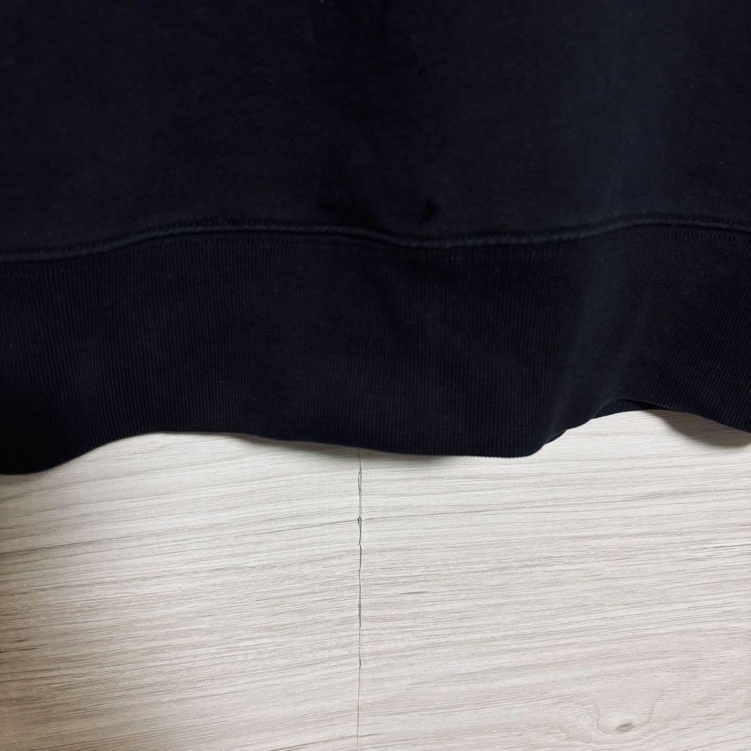 【人気デザイン】メゾンキツネ　スウェット　XLサイズ　ワンポイント刺繍ロゴ