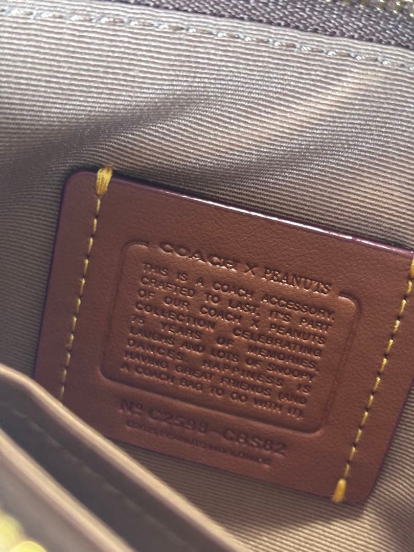 ⭐︎訳あり・新品⭐︎COACH × PEANUTS スヌーピーポーチ