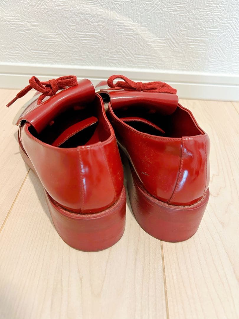 MARNI REDメタルプレート キルトタン Oxford shoes