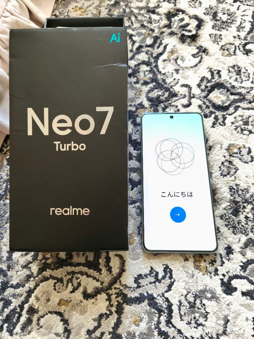 ほぼ新品 スケルトン realme Neo7 Turbo 256GB/12GB