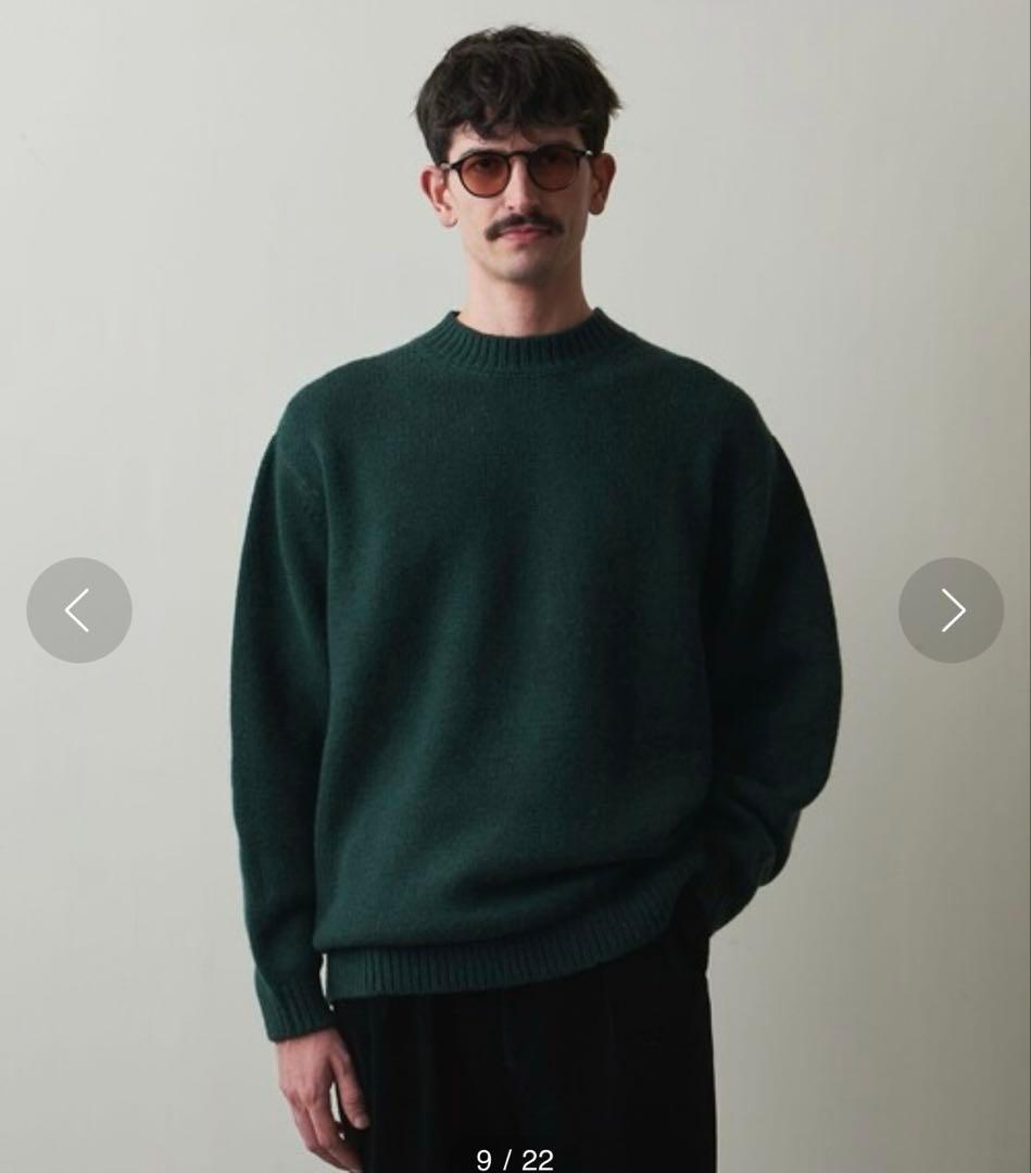 美品　Steven Alan ハミルトンラムズウール モックネック ニット