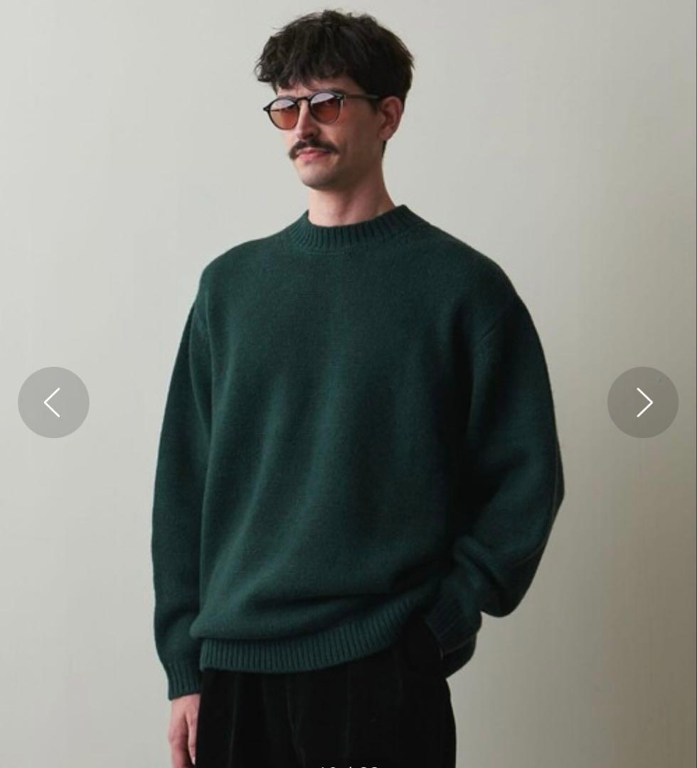 美品　Steven Alan ハミルトンラムズウール モックネック ニット