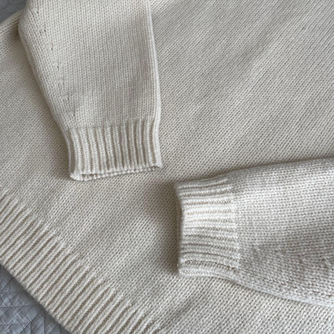 美品　Steven Alan ハミルトンラムズウール モックネック ニット