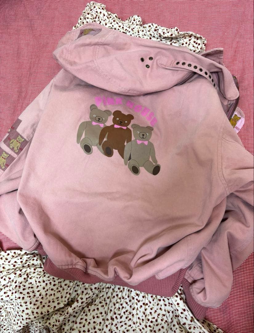 ピンクハウス 金子さん作 ギョロ目くま フード付きブルゾン