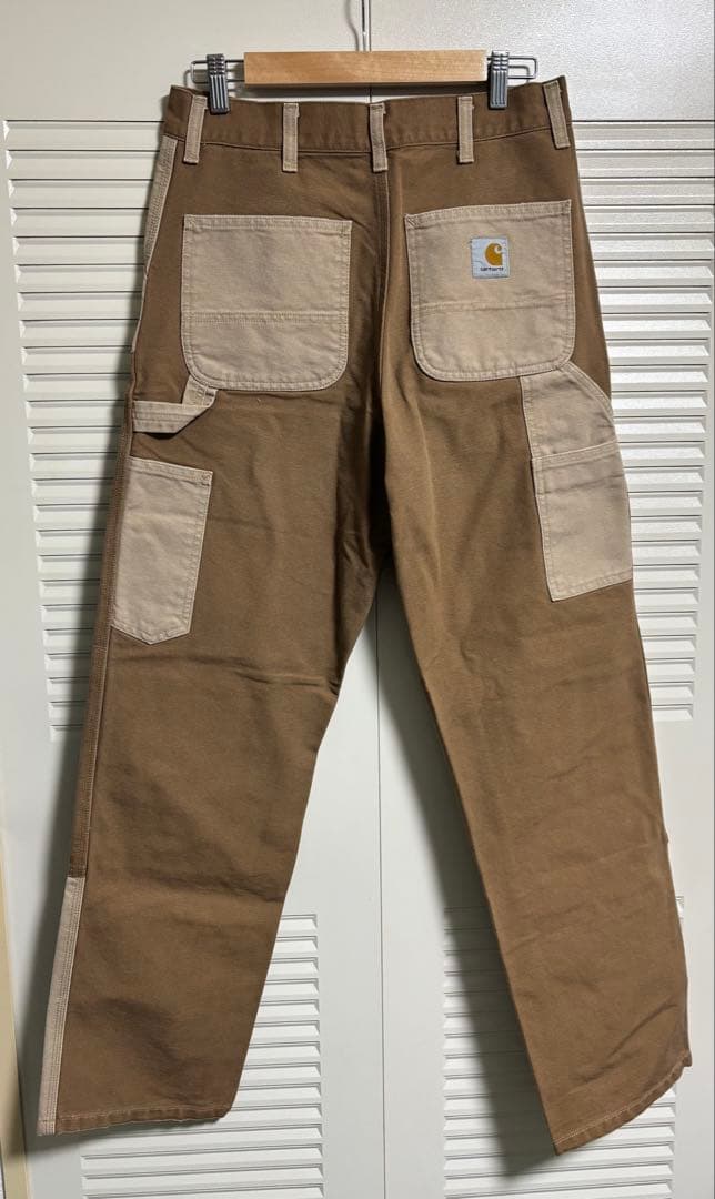 Carhartt WIP ダブルニーパンツ 28×32 ブラウン ワークパンツ