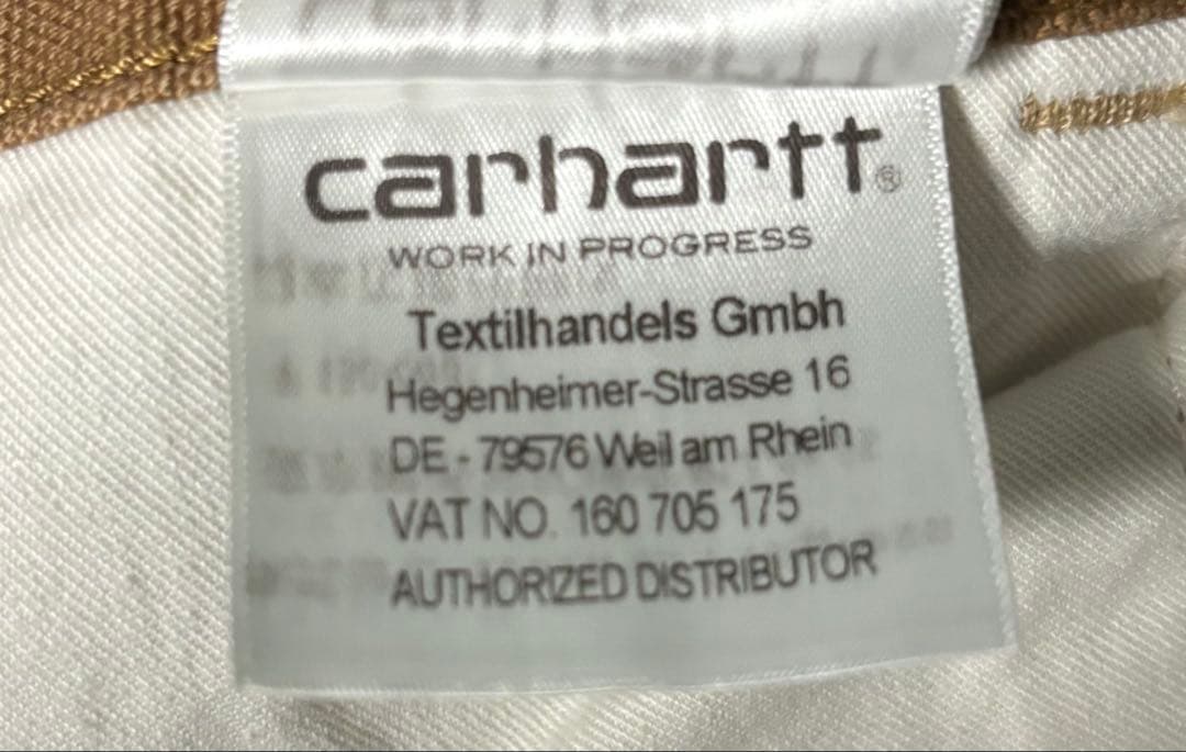 Carhartt WIP ダブルニーパンツ 28×32 ブラウン ワークパンツ