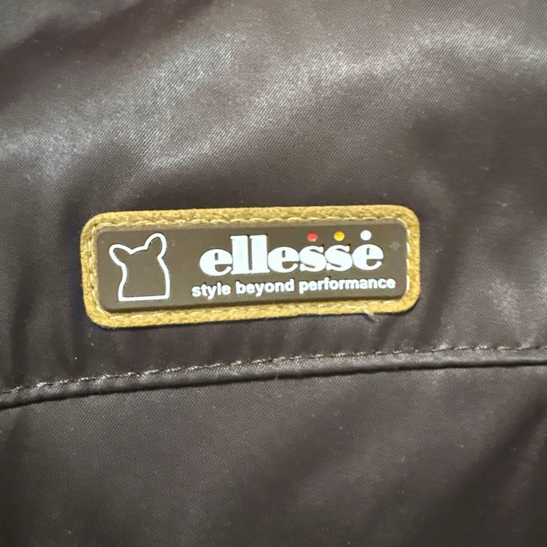 美品 ellesse スキー スノボー 上下セット Sサイズ ブラウン×白系