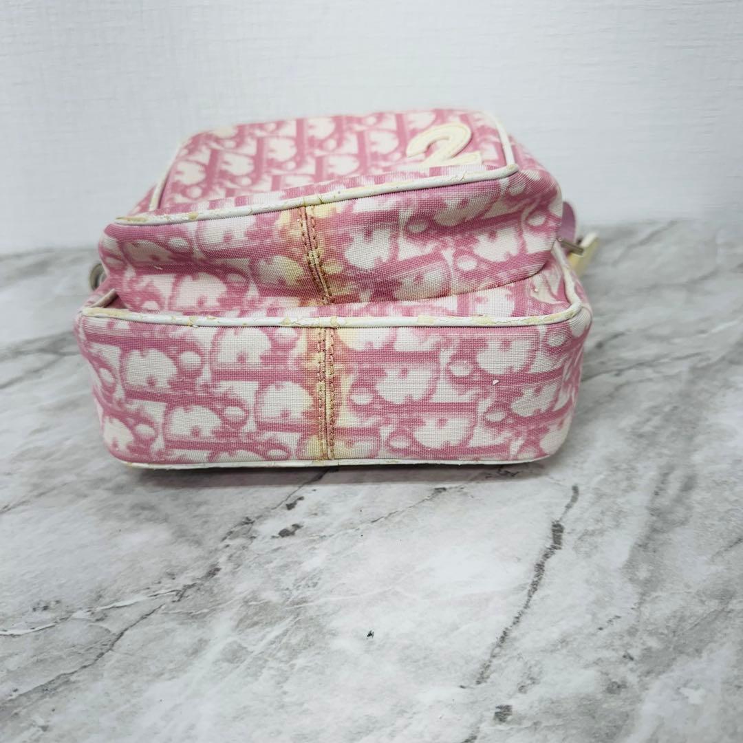 ✨Dior✨ディオール✨トロッター柄✨キャンバス✨ピンク✨ショルダーバッグ✨