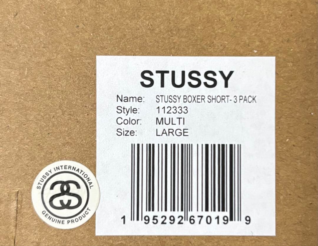 下着・アンダーウェア STUSSY BOXER SHORT - 3 PACK (L)