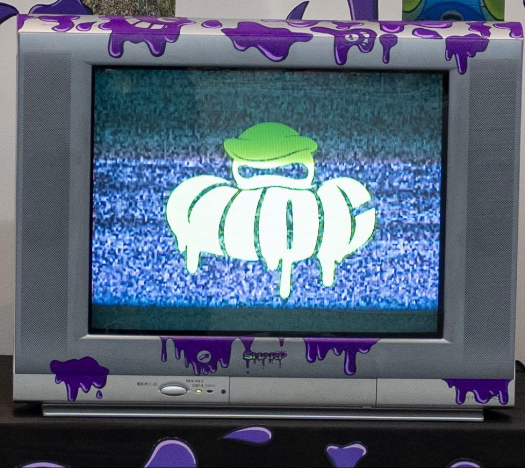 SHARP ブラウン管テレビ ペイントデザイン