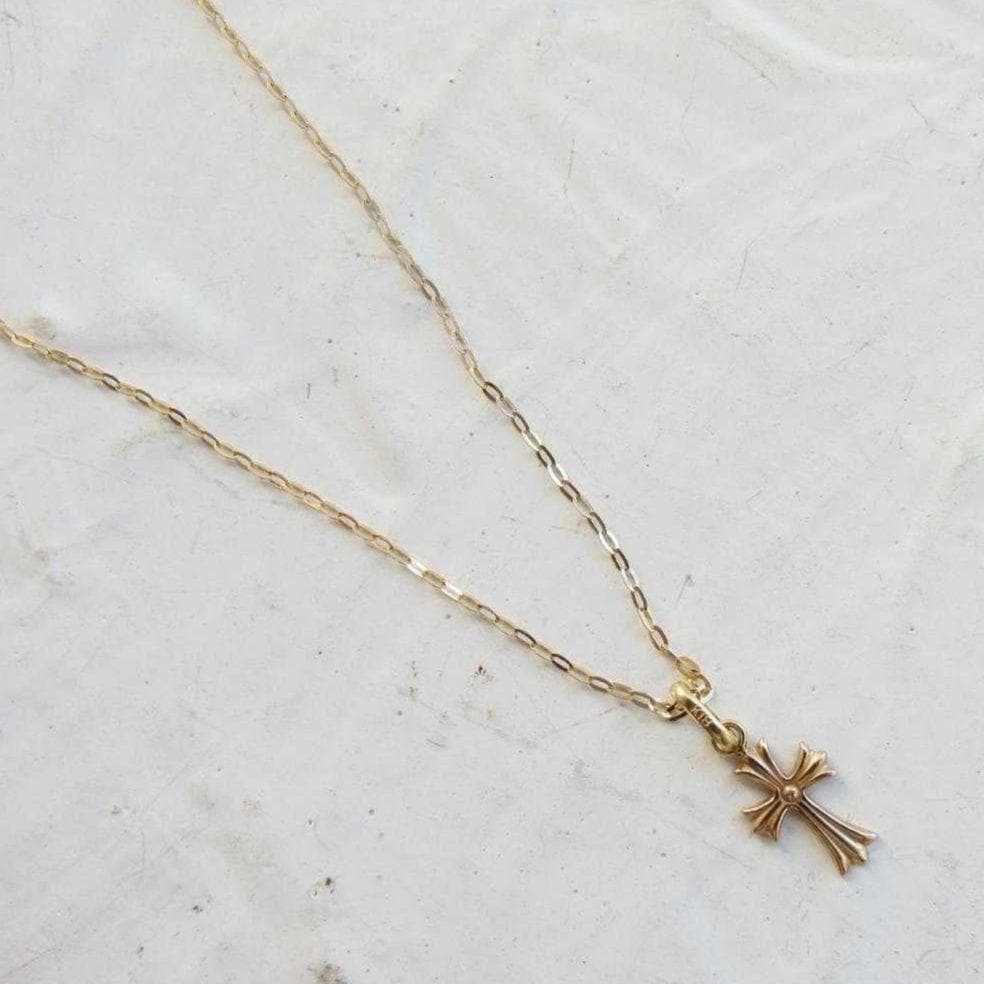 新品 Ｋ18 ネックレス クロス 18K クロストップ ネックレス 十字架