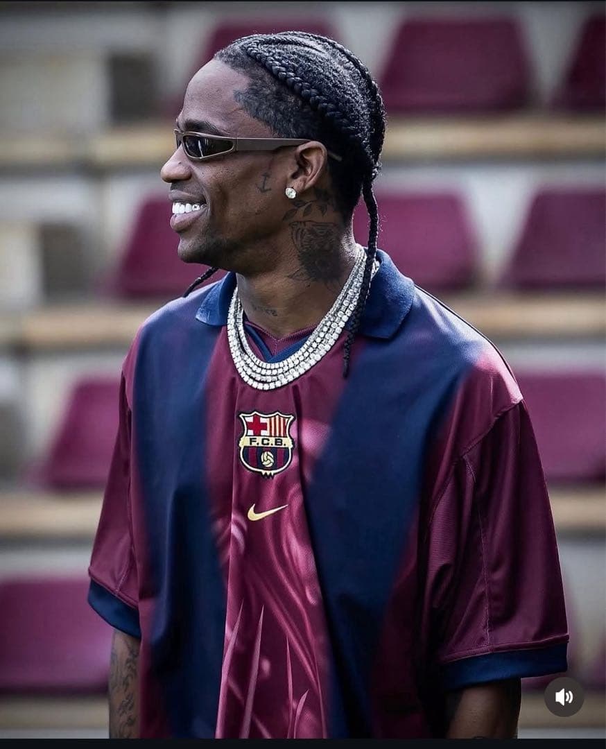 【領収付】Travis Scott × FC Barcelonaユニフォーム