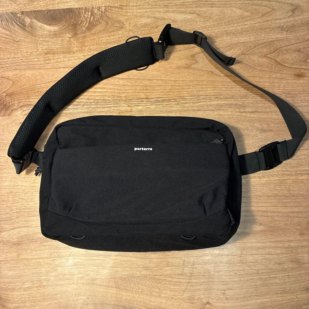 porterra ブラック メッセンジャーバッグ