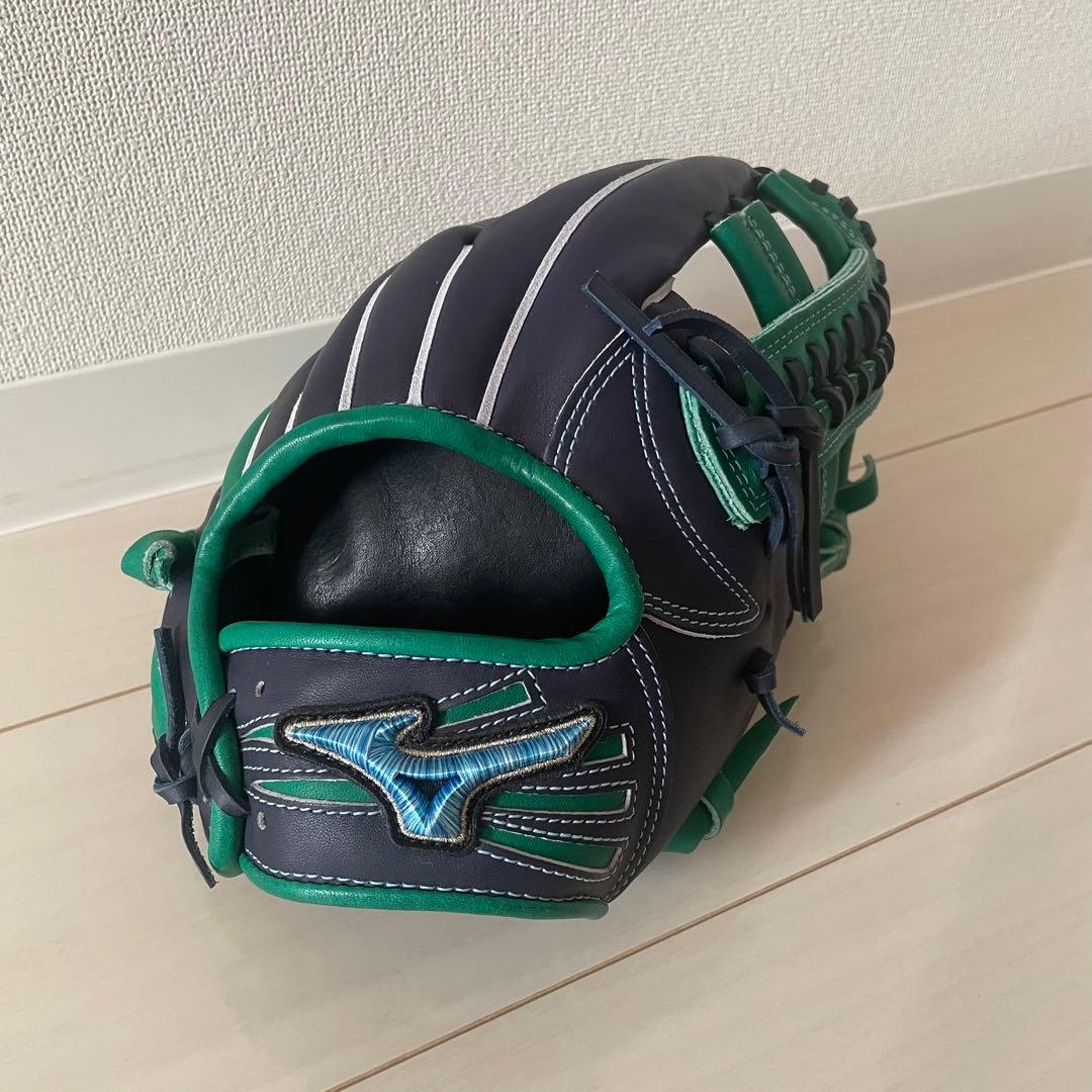 ミズノグローバルエリート　限定ラベル　ダイバーシティーブルー　坂本モデルオーダー