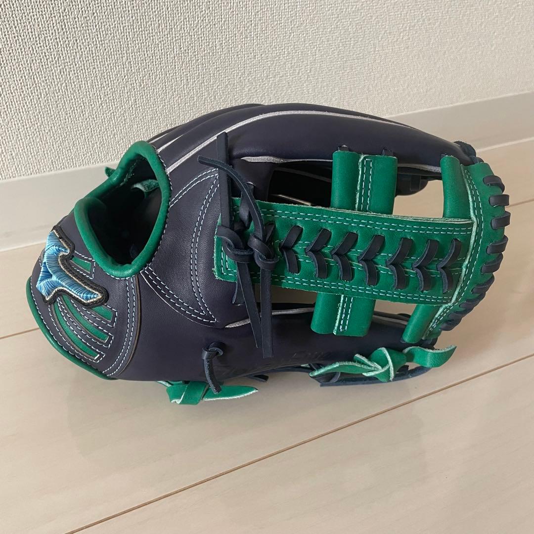 ミズノグローバルエリート　限定ラベル　ダイバーシティーブルー　坂本モデルオーダー