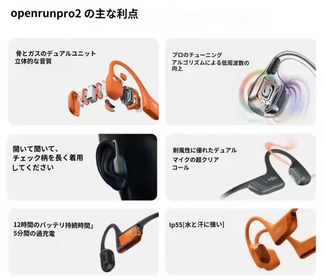 OpenRun Pro2キプチョゲモデル 新品未開封㉖箱に複数凹みあり オマケ付