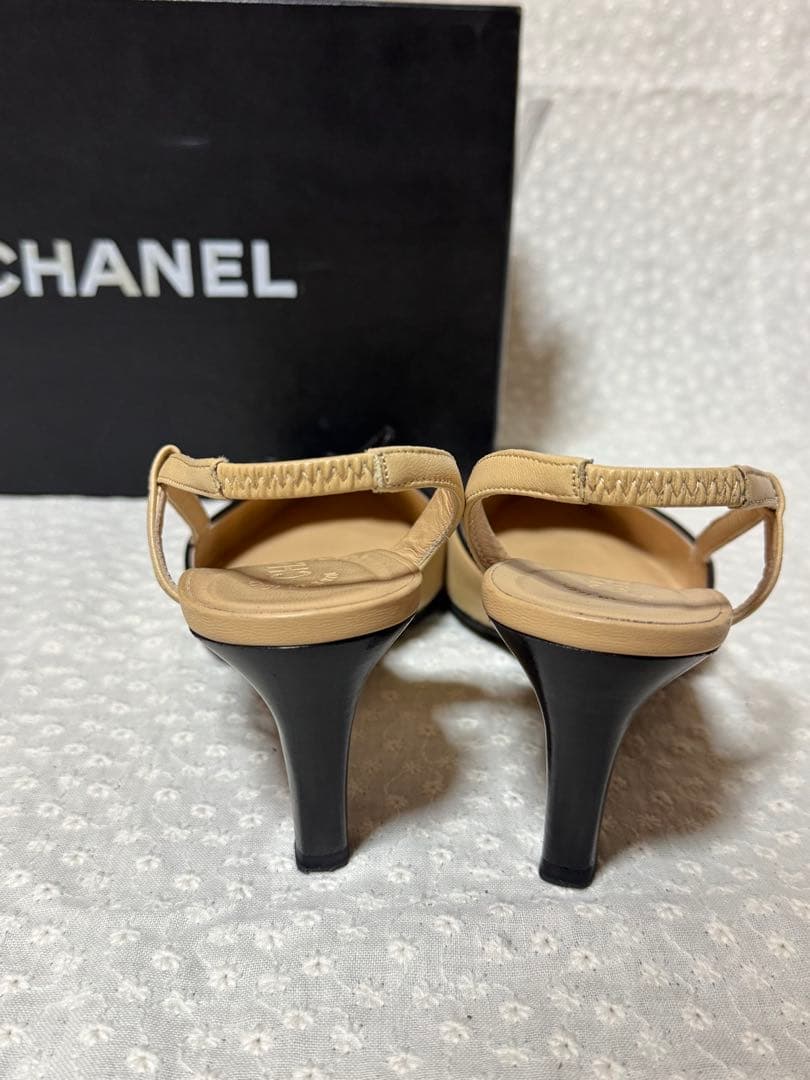 CHANEL バイカラーミュール 36.5