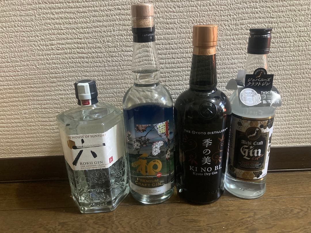 ジャパニーズクラフトジン4種類飲み比べセットサントリー六ジン和ジン季の美清洲ジン