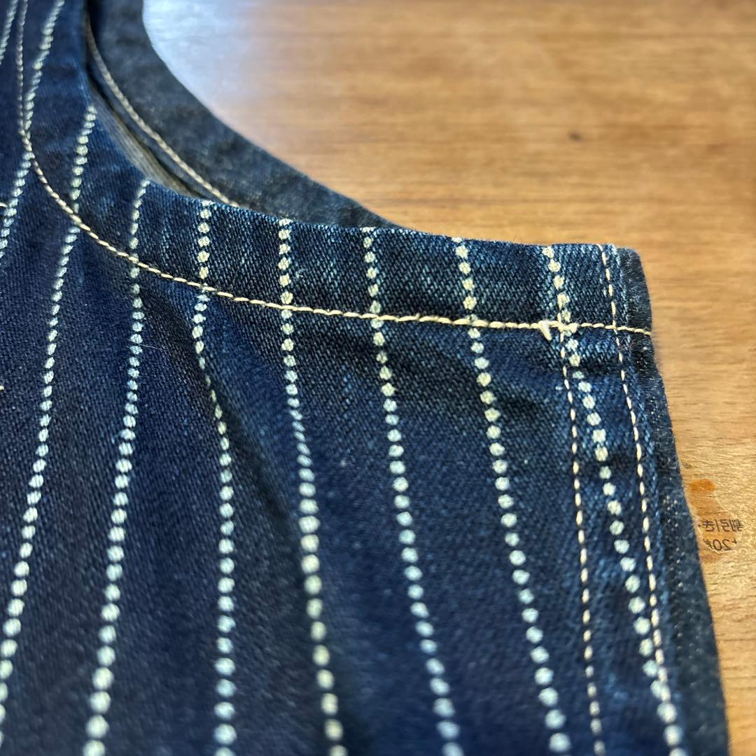 Sugar Cane ストライプデニムベスト