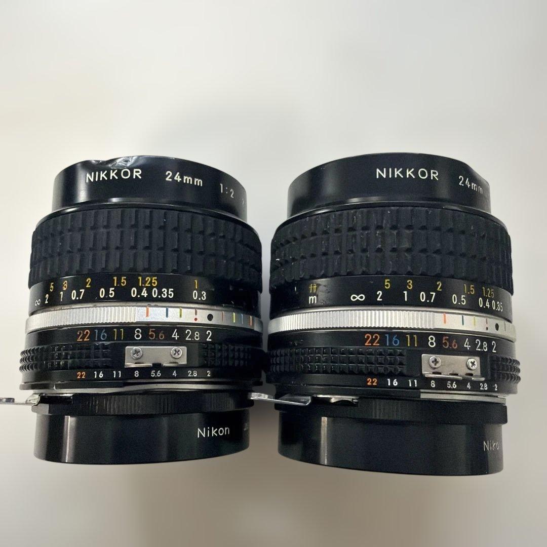 Nikon Ai NIKKOR 24mm 1:2 F2 2個　ジャンク出品