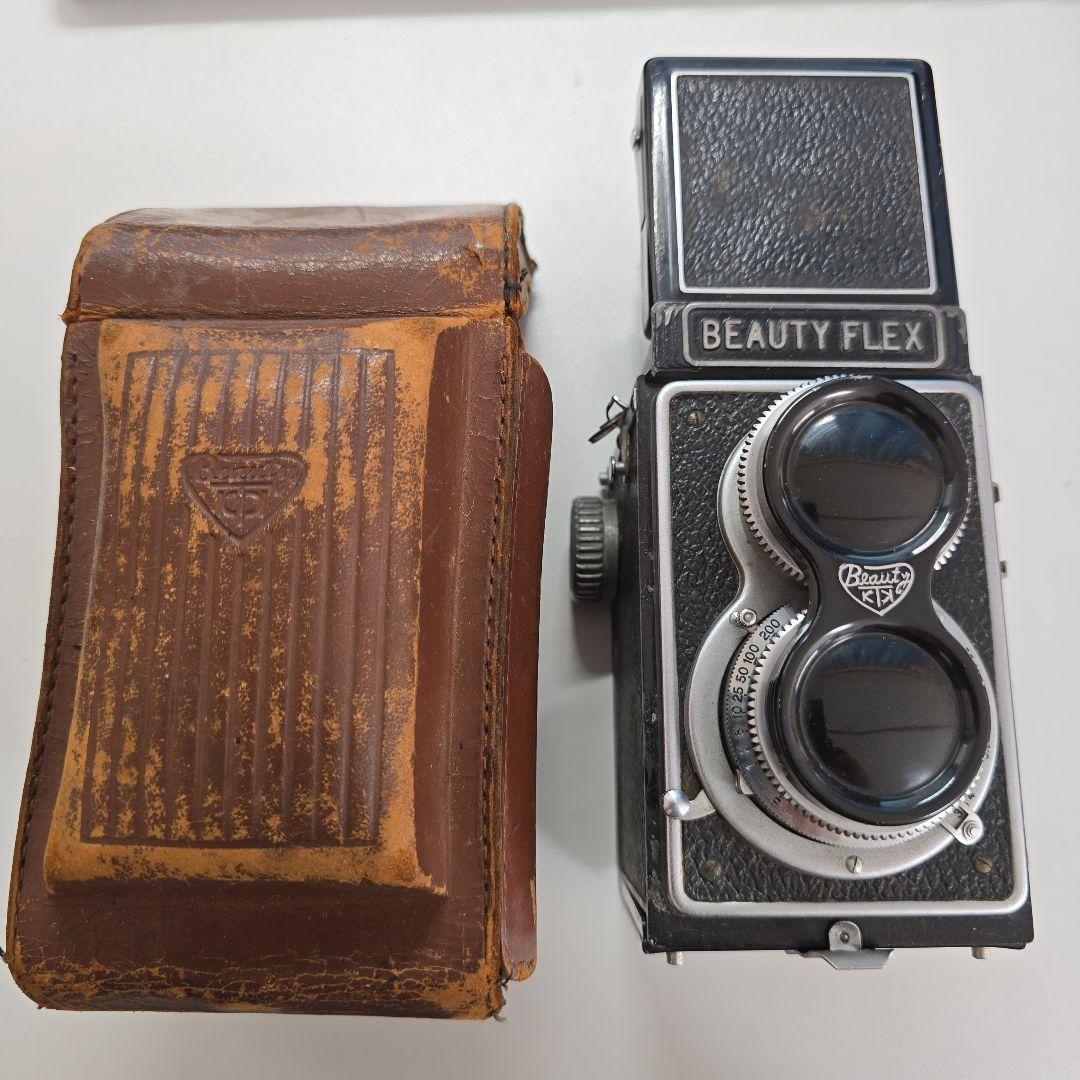 BEAUTY FLEX 二眼レフカメラ レザーケース付き