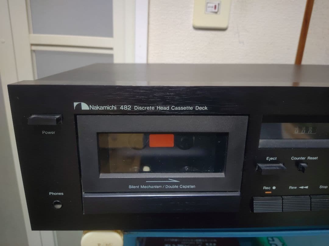 ナカミチ　高級3ヘッド　カセットデッキ482 ブラック