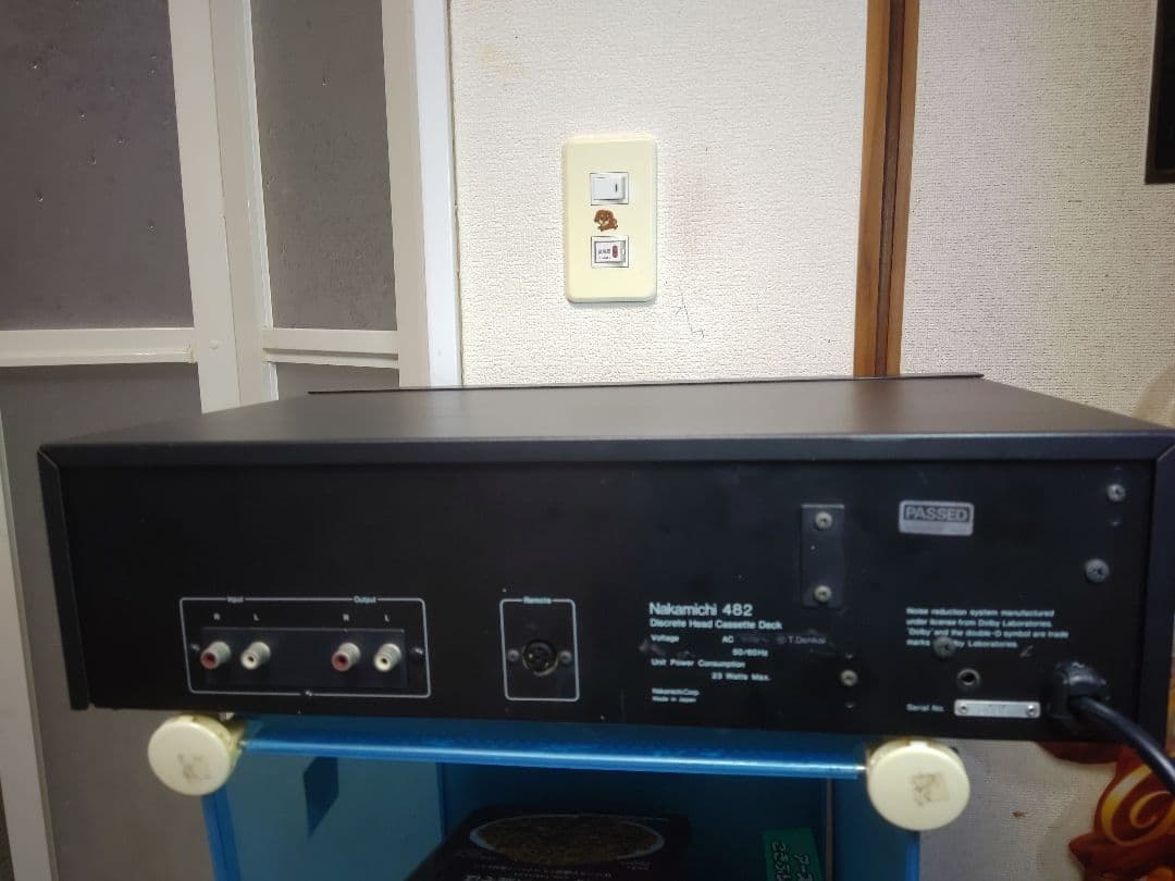 ナカミチ　高級3ヘッド　カセットデッキ482 ブラック