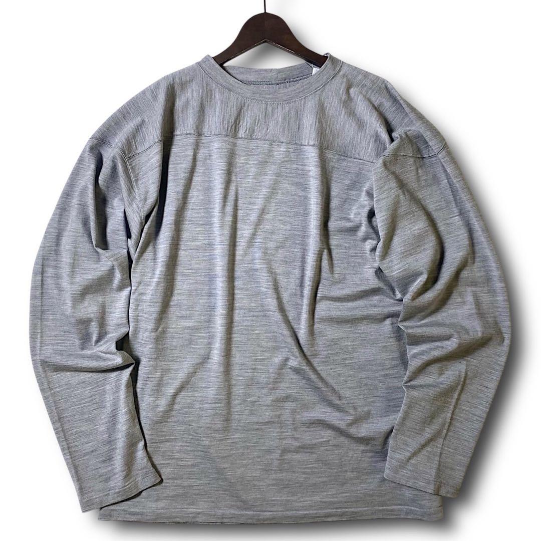 M 定価35200円 ナナミカ ウール フットボールシャツ セーター 日本製