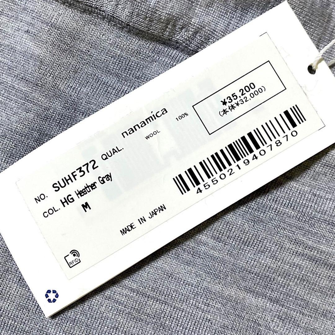 M 定価35200円 ナナミカ ウール フットボールシャツ セーター 日本製