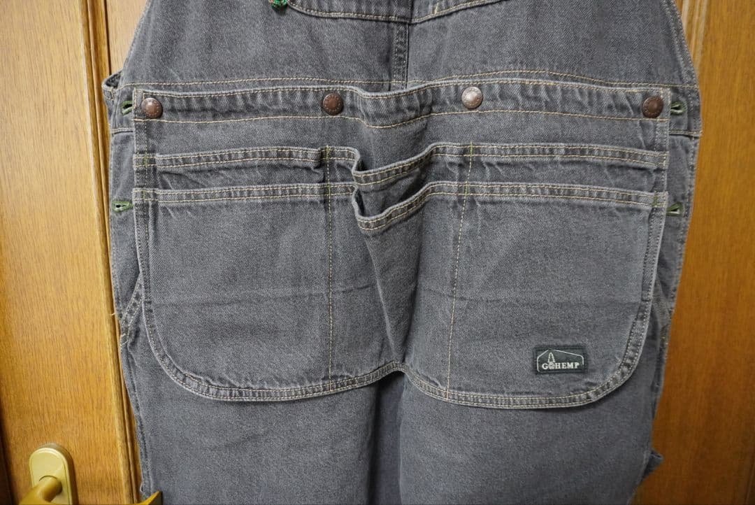 ゴーヘンプ GOHEMP オーバーオール Lサイズ