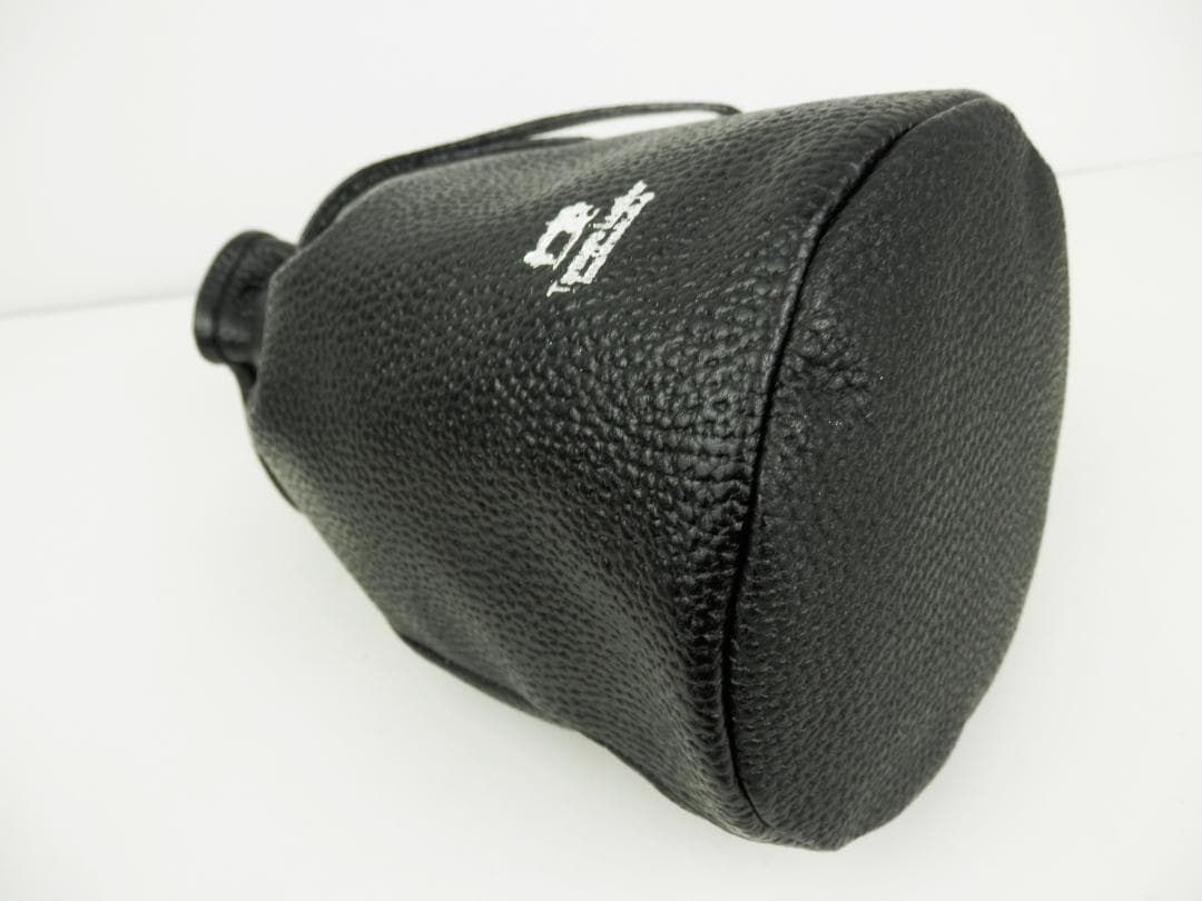 本革巾着バック ブラック メンズ 大人レザーHashimoto 匠の技 日本製